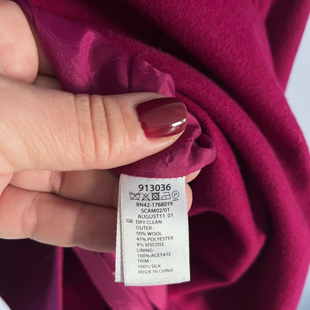 Monsoon Fuchsia Skirt Wool Blend - Picture 4 of 4